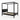 Double Four Poster Bed Frame in Black - Victoria